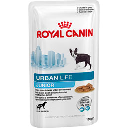 Royal Canin (Роял Канин) - Urban Life Junior Wet (Урбан Лайф Юниор Вет) - Влажный корм для собак весом до 44 кг (в возрасте до 10/15 месяцев)